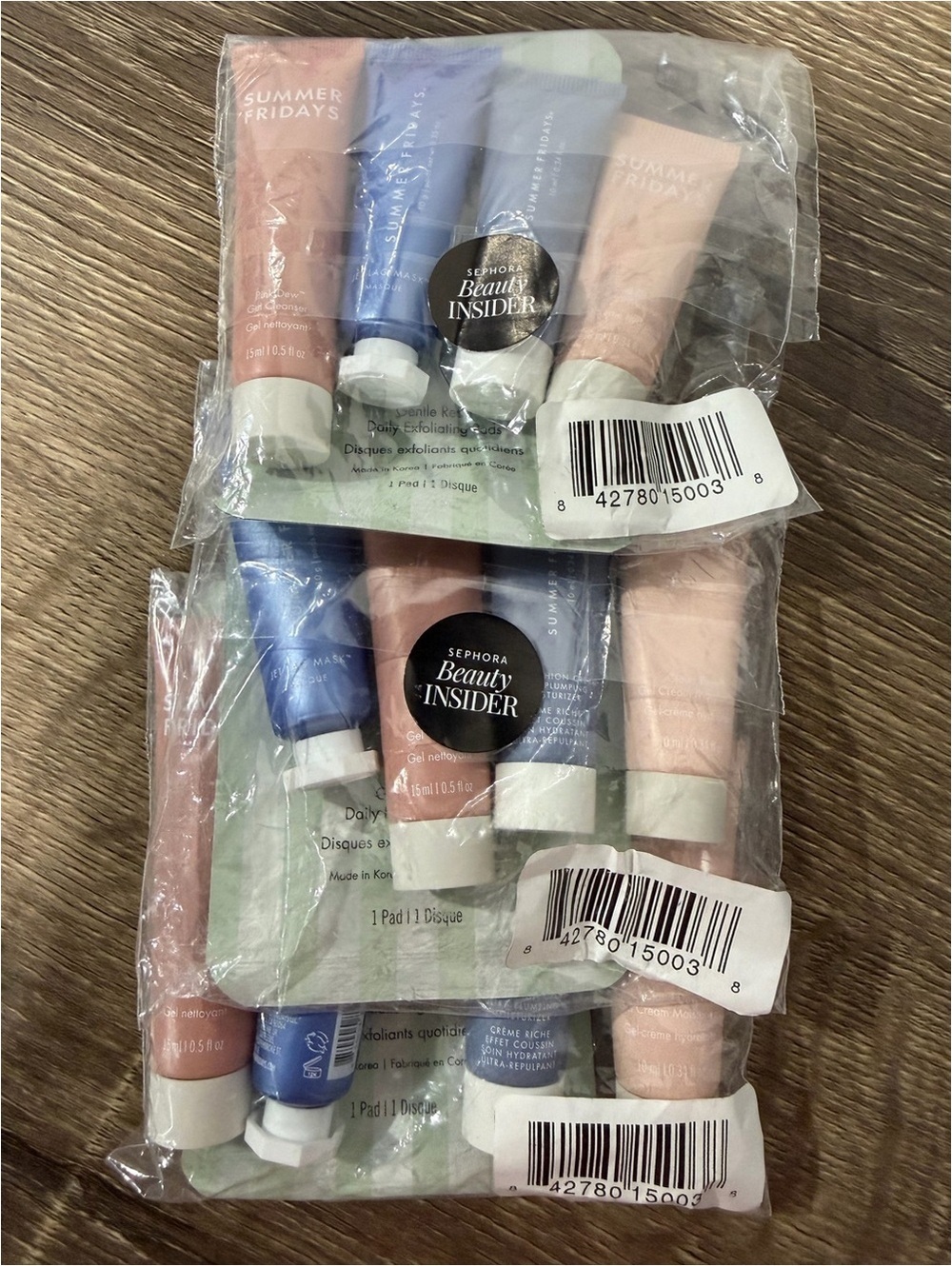 3 x Summer Fridays Sephora Beauty Insider Summer Travel 5-Piece Set NEW